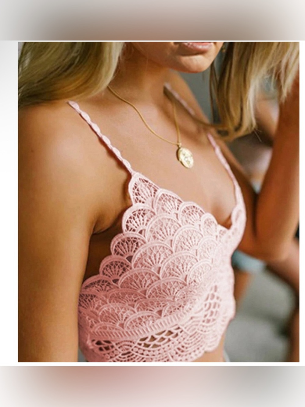 NWT Free People Sunrise to Sunset Pink Lily Bralette XS